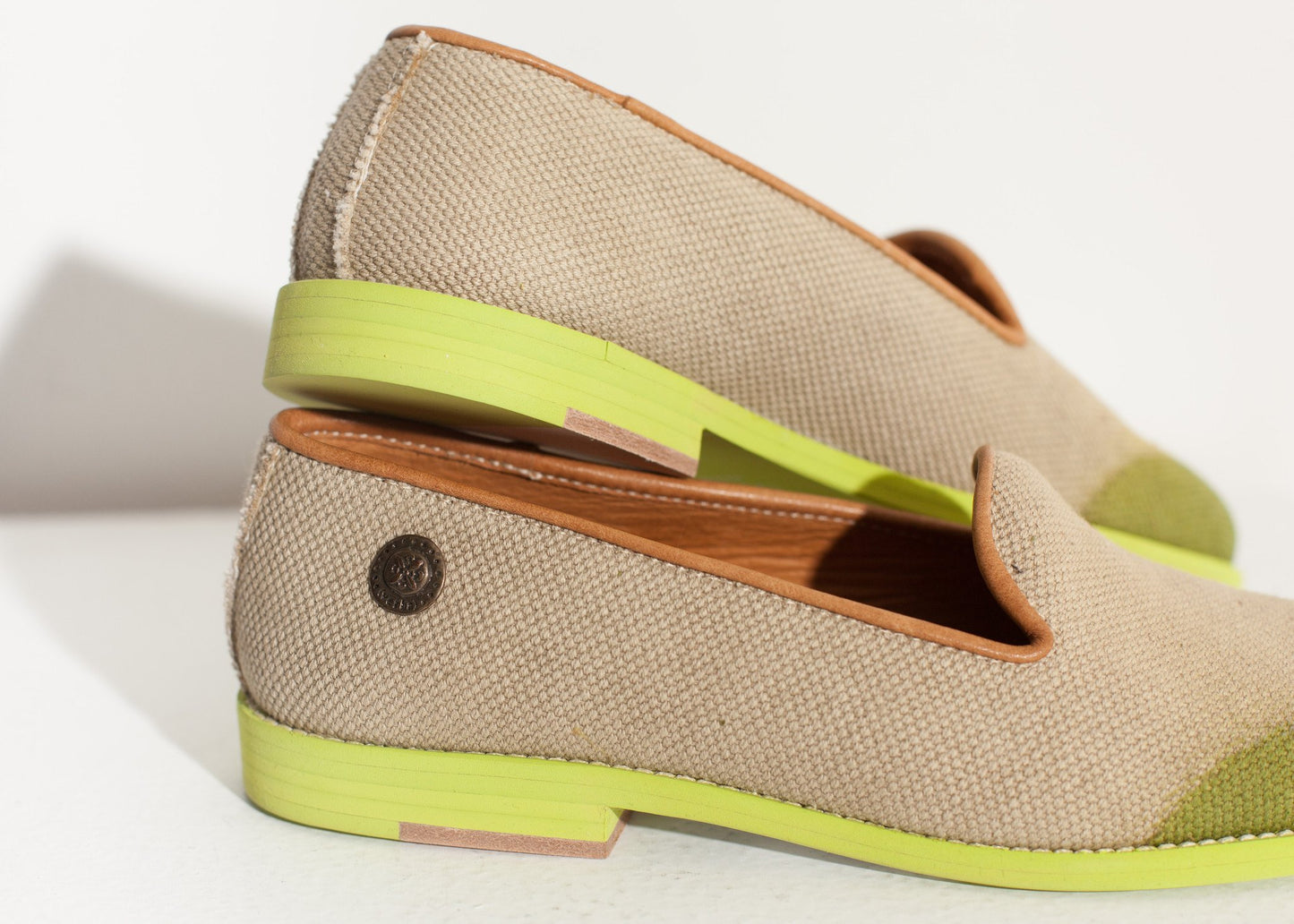 Wingtip Loafer in Lime